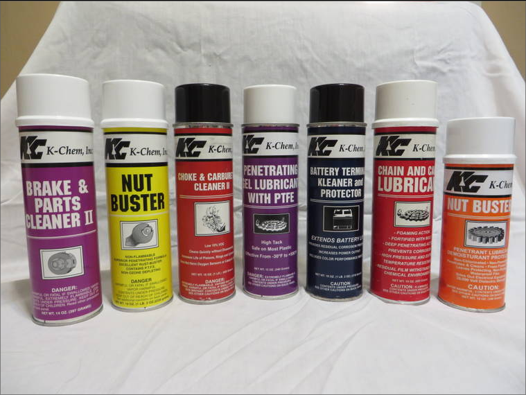 K-Chem 500, Truck Wash, Windshield Washer Fluid, CARC Paint Stripper III, Tire Dressing, Diesel Fuel Additive