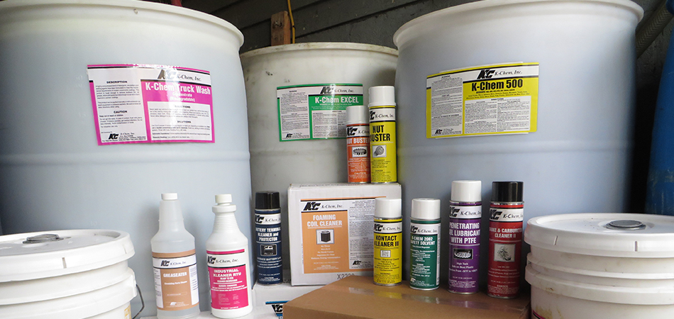 "K-Chem, Inc. has a well-developed line of environmentally preferred, Haps Free, SOLVENTS, in bulk and aerosol."